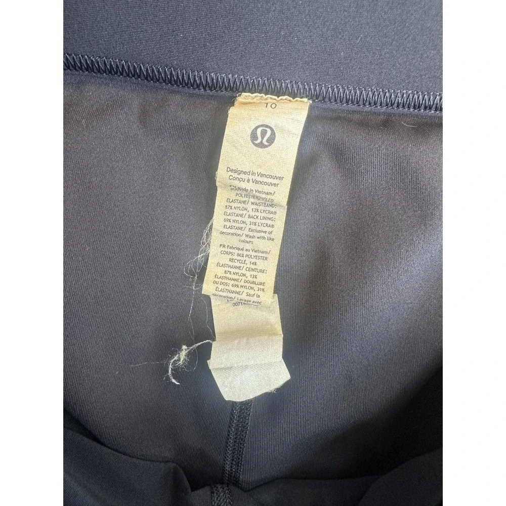 Lululemon Varsity High-Rise Pleated Tennis Skirt Shorts Pocket Skort Black 10 - Picture 7 of 16